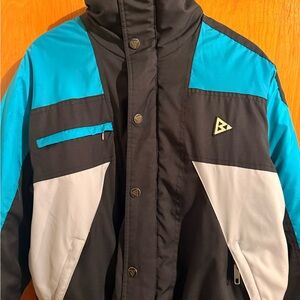 Men's Black Bear Tri-Color Ski Jacket